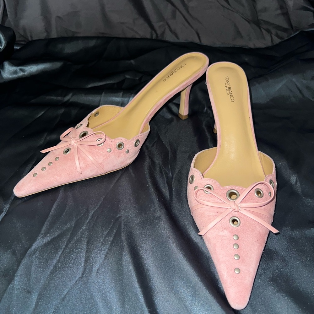Tony Bianco Shae Heels in Blossom Suede in Womens Size 10